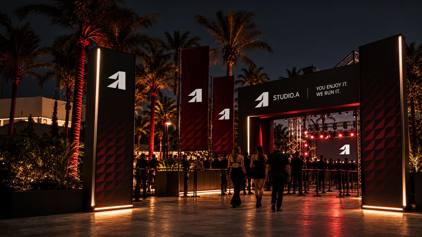 Studio A event entrance